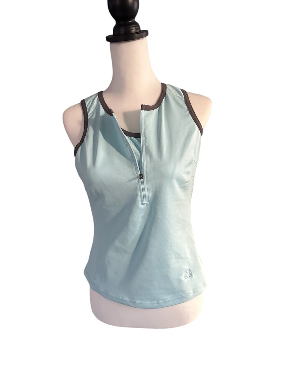 Moving Comfort Dri Layer Excercise Top Blue Medium